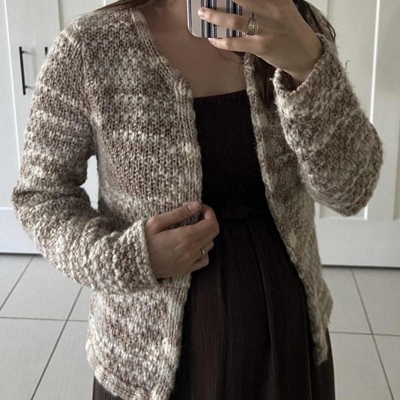 Des Petits Hauts - Wool and mohair cardigan (T3/L) - Picture 1 of 7